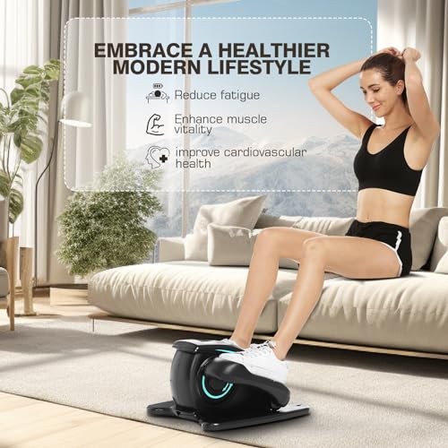 ANCHEER Under Desk Elliptical Machine – Quiet Pedal Exerciser for Seniors, Office & Home, Low-Impact Seated Leg Workout Equipment, Smart LCD Display, Remote Control - Image 13