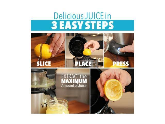 Vinci Hands-Free Electric Citrus Juicer | 1-Button Easy Press Lemon Lime Oran… - Image 2