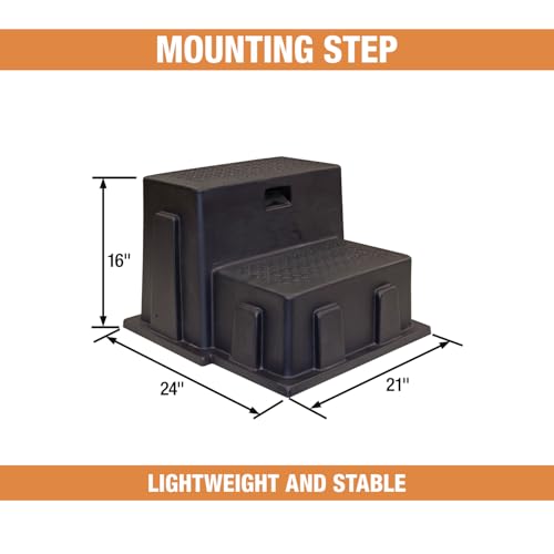 Buyers Products 3013658 Polymer Step, Made in The USA, Non-Skid Surface, Ideal Entrance Stairs for Campers, RVs, Boats, Lightweight & Easy to Carry - Image 2