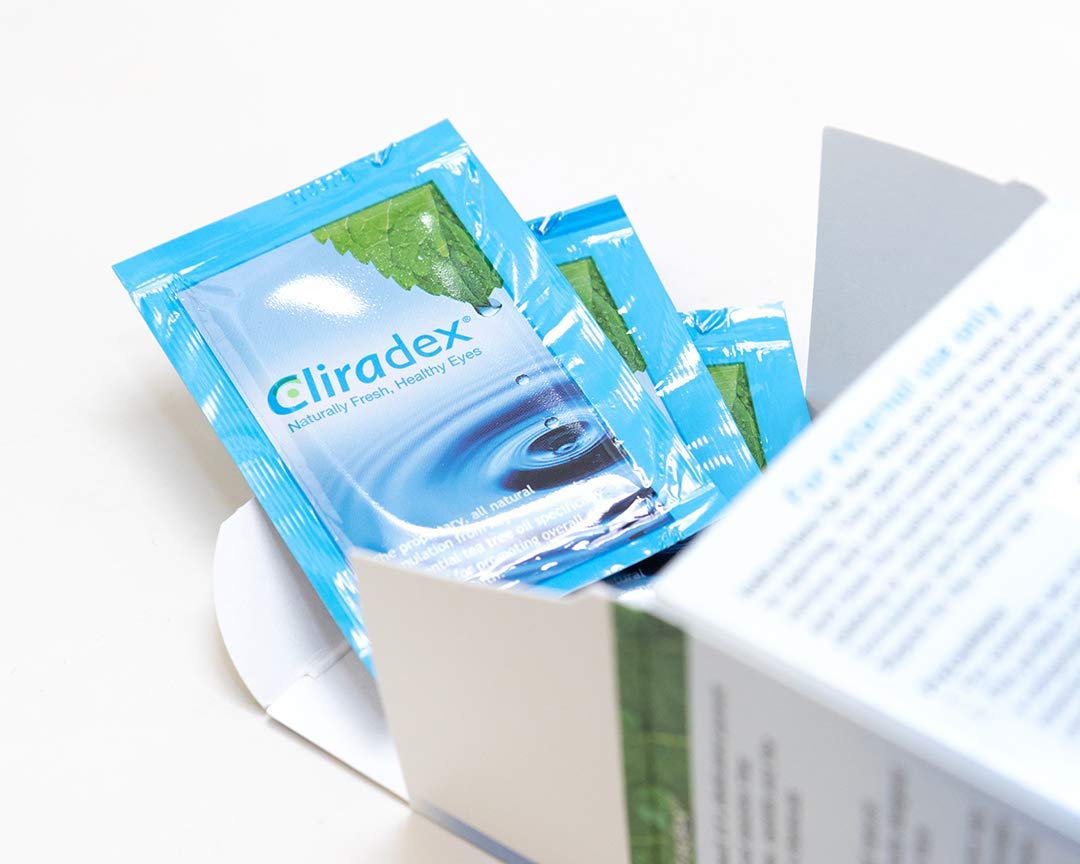 Cliradex Towelettes – Natural Face, Eyelash & Eyelid Cleanser – Wipes for Demodex, Blepharitis, Mgd and Red Irritated Eye Lid – Tea Tree Oil Extract. - Image 6