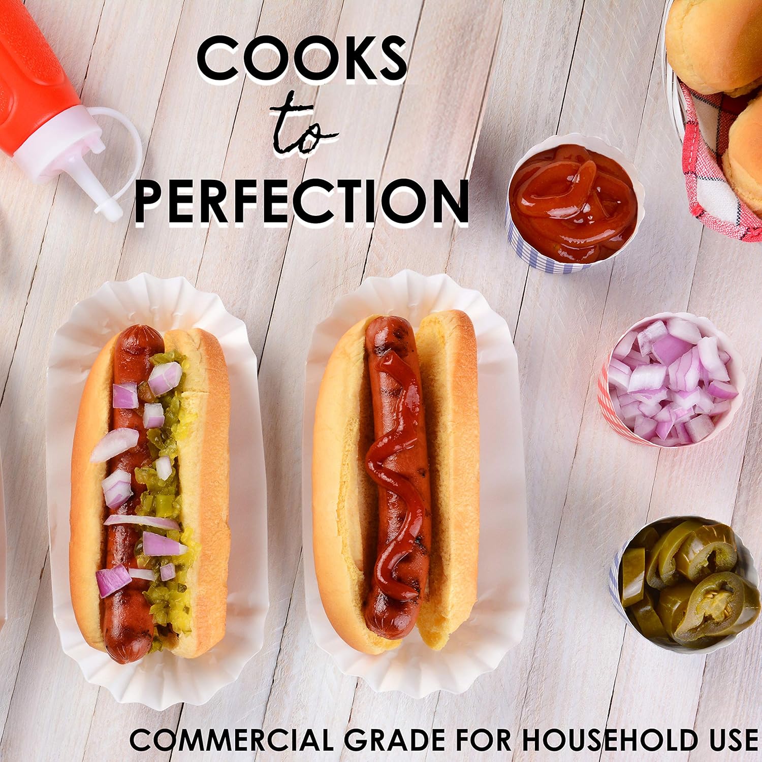 La Trevitt Hot Dog Roller- Sausage Grill Cooker Machine- 6 Hot Dog Capacity – Commercial and Household Hot Dog Machine for Family Use - Image 8