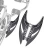 Passenger Floorboards CNC Edge Cut Male Mount Foot Pegs Rear Footrest Pedal for Harley Touring Street Road King Glide Dyna Sportster Softail Chrome and Black