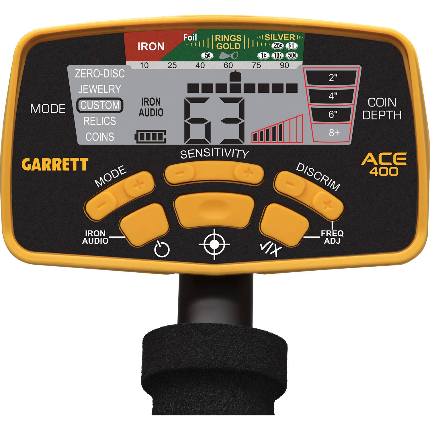 Garrett Ace 400 Metal Detector with Waterproof Coil Pro-Pointer at and Carry Bag - Image 9